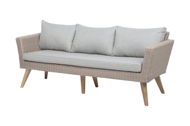 Loungegruppe Vittoria 120 cm - Tre | Natur - Hagemøbler & utemiljø - Loungemøbler - Loungegrupper