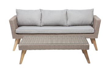 Loungegruppe Vittoria 120 cm - Tre | Natur - Hagemøbler & utemiljø - Loungemøbler - Loungegrupper