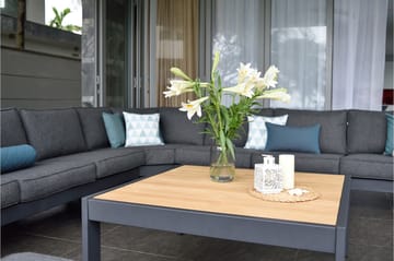 Loungegruppe Palau 5-seter - Tre/Grå - Hagemøbler & utemiljø - Loungemøbler - Loungegrupper