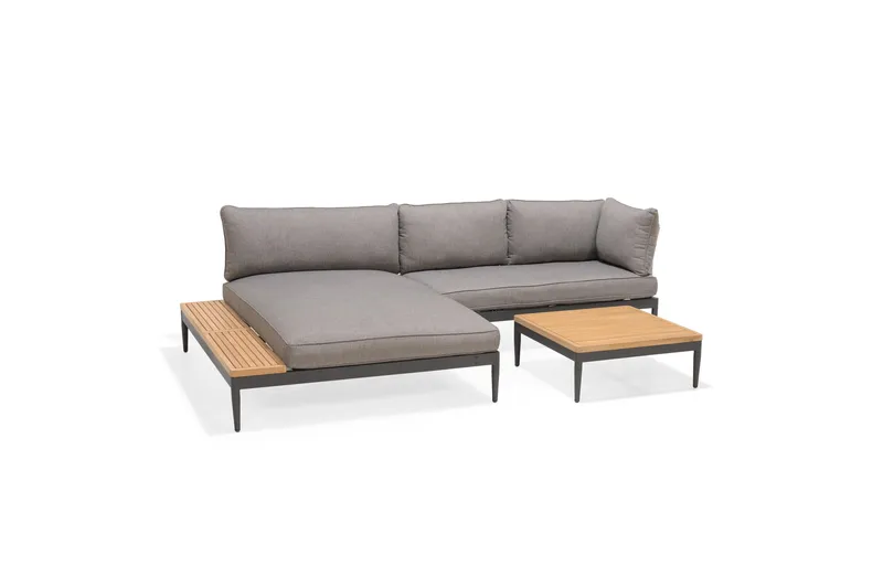 Loungegruppe Panjin 4-seter Svart, Lifestyle Garden