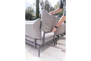 Loungegruppe Panjin 4-seter Svart - Lifestyle Garden - Hagemøbler & utemiljø - Loungemøbler - Loungegrupper