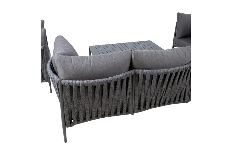 Møbelsett Bremen 4-deler Grå - Hagemøbler & utemiljø - Loungemøbler - Loungegrupper