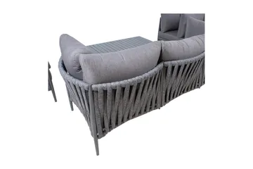 Møbelsett Bremen 4-deler Grå - Hagemøbler & utemiljø - Loungemøbler - Loungegrupper