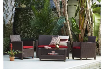 Malmo Loungegruppe Kunstrotting Brun - Dorel Home - Hagemøbler & utemiljø - Loungemøbler - Loungegrupper