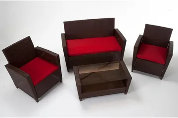 Malmo Loungegruppe Kunstrotting Brun - Dorel Home - Hagemøbler & utemiljø - Loungemøbler - Loungegrupper