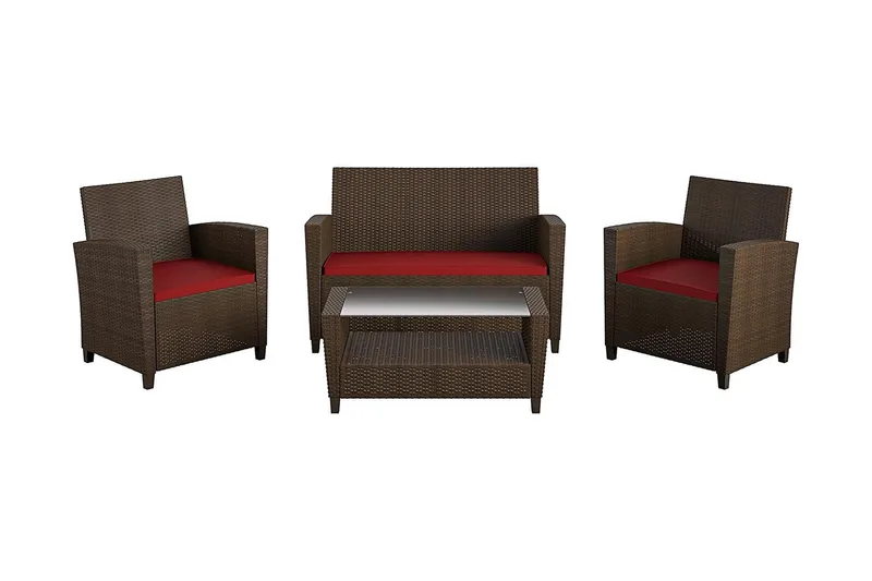 Malmo Loungegruppe Kunstrotting Brun - Dorel Home - Hagemøbler & utemiljø - Loungemøbler - Loungegrupper