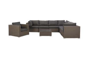 Marcus Loungegruppe - Grått Bord Hjørnesofa Lenestol - Hagemøbler & utemiljø - Loungemøbler - Loungegrupper