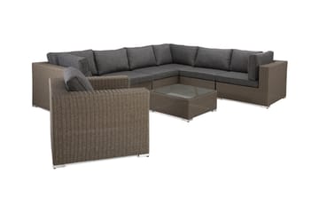 Marcus Loungegruppe - Grått Bord Hjørnesofa Lenestol - Hagemøbler & utemiljø - Loungemøbler - Loungegrupper