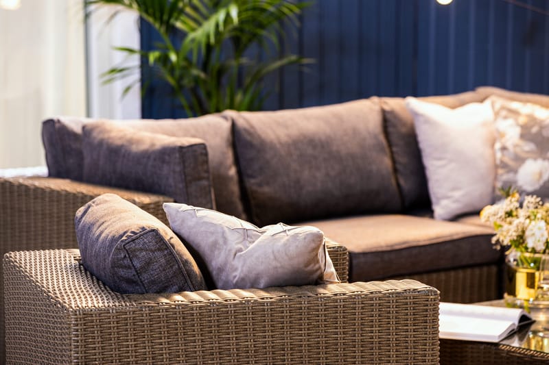 Marcus Loungegruppe - Grått Bord Hjørnesofa Lenestol - Hagemøbler & utemiljø - Loungemøbler - Loungegrupper