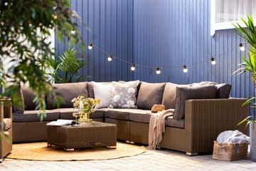 Marcus Loungegruppe - Grått Bord Hjørnesofa Lenestol - Hagemøbler & utemiljø - Loungemøbler - Loungegrupper