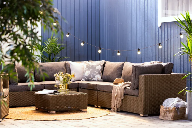 Marcus Loungegruppe - Grått Bord Hjørnesofa Lenestol - Hagemøbler & utemiljø - Loungemøbler - Loungegrupper