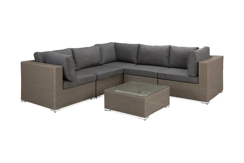 Marcus Loungegruppe - Grått Bord Hjørnesofa - Hagemøbler & utemiljø - Loungemøbler - Loungegrupper