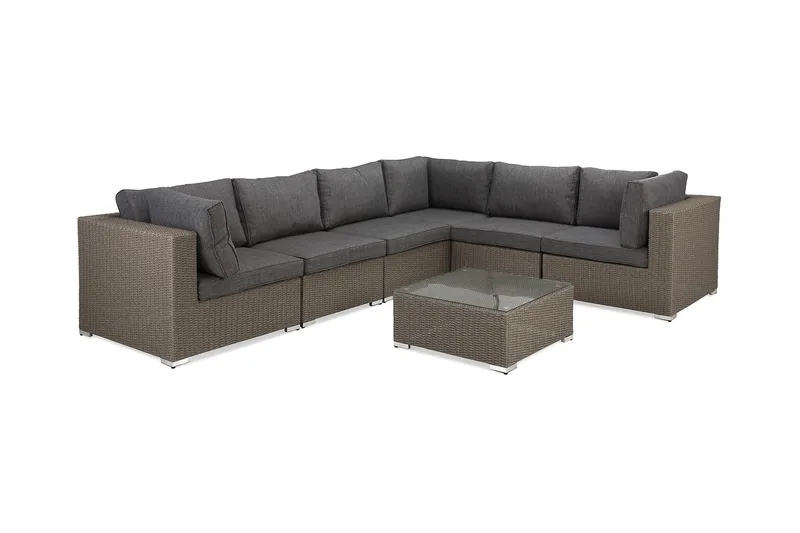 Marcus Loungegruppe - Grått Bord Hjørnesofa - Hagemøbler & utemiljø - Loungemøbler - Loungegrupper