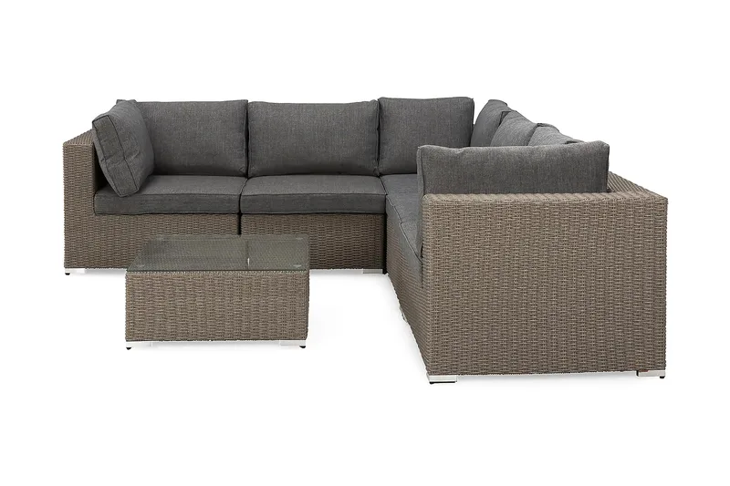 Marcus Loungegruppe, Grått Bord Hjørnesofa