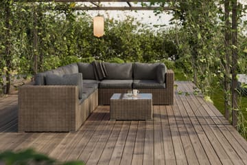 Marcus Loungegruppe - Grått Bord Hjørnesofa - Hagemøbler & utemiljø - Loungemøbler - Loungegrupper