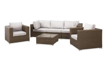 Marcus Loungegruppe - Natur Bord 2 Lenestoler - Hagemøbler & utemiljø - Loungemøbler - Loungegrupper