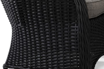 Marcus Sofagruppe 2-seter Ink. Lenestoler - Svart - Hagemøbler & utemiljø - Loungemøbler - Loungegrupper