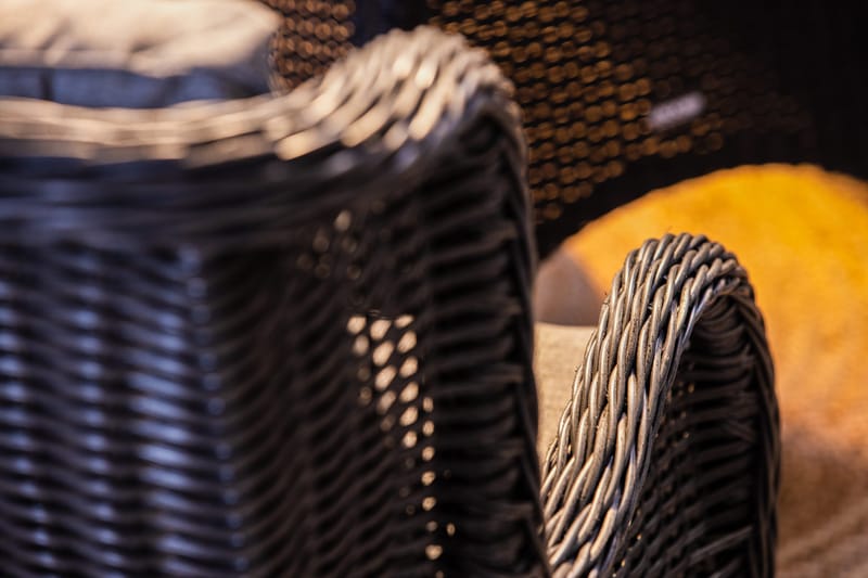 Marcus Sofagruppe 2-seter Ink. Lenestoler - Svart - Hagemøbler & utemiljø - Loungemøbler - Loungegrupper