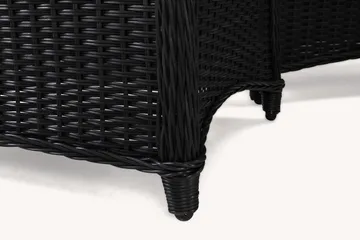 Marcus Sofagruppe 2-seter Ink. Lenestoler - Svart - Hagemøbler & utemiljø - Loungemøbler - Loungegrupper