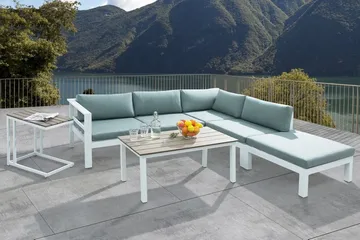Messina Loungegruppe 147 cm - Hvit - Hagemøbler & utemiljø - Loungemøbler - Loungegrupper