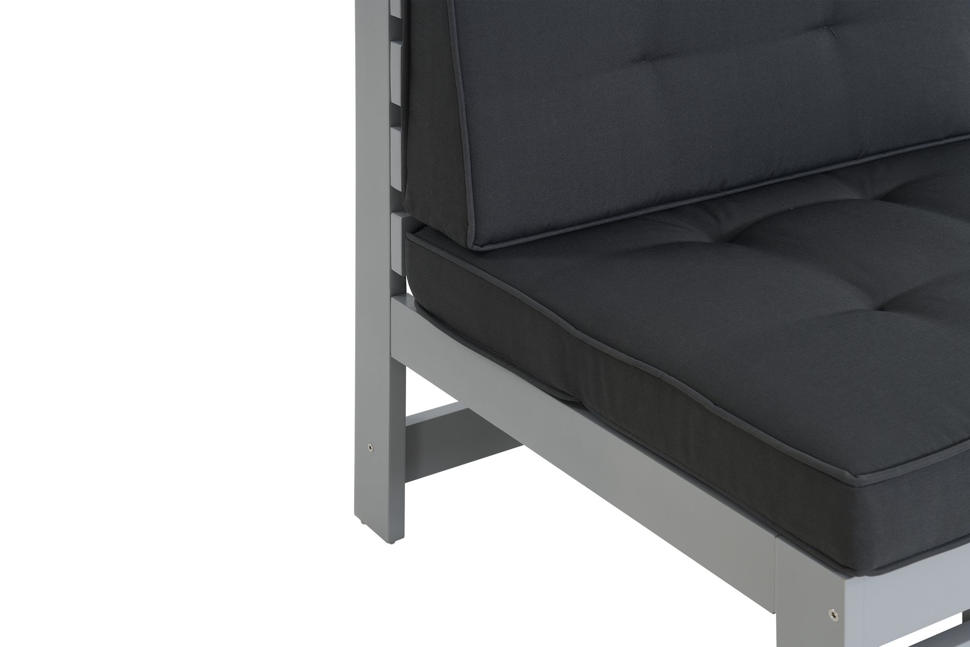 Midtmodul Husarn med Pute Matt Grå - KWA - Hagemøbler & utemiljø - Loungemøbler - Loungegrupper