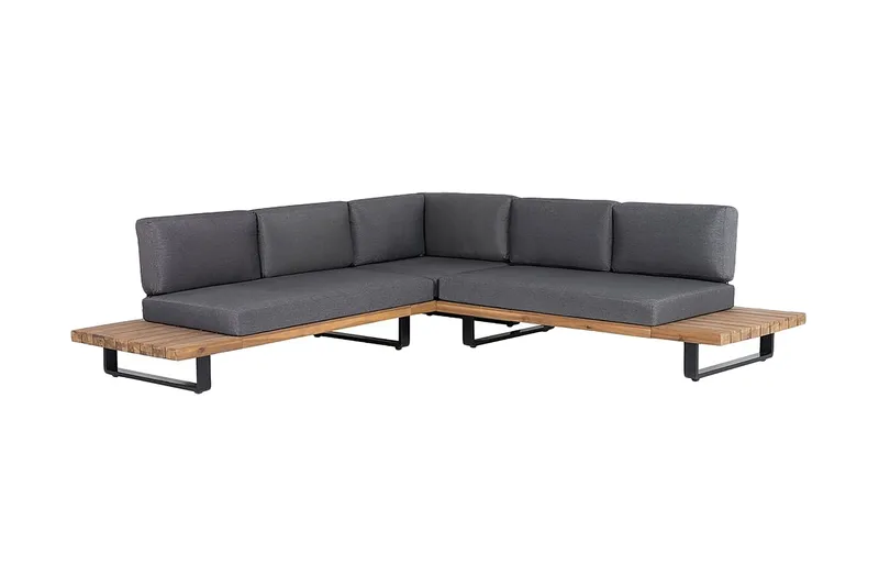 Mykonos Loungegruppe 256 cm - Tre / Natur - Hagemøbler & utemiljø - Loungemøbler - Loungegrupper