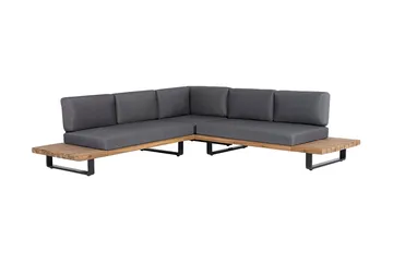 Mykonos Loungegruppe 256 cm - Tre / Natur - Hagemøbler & utemiljø - Loungemøbler - Loungegrupper