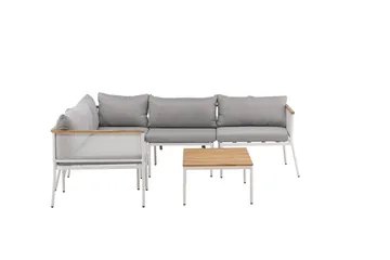 Nettan Loungegruppe - Grå/Brun - Hagemøbler & utemiljø - Loungemøbler - Loungegrupper