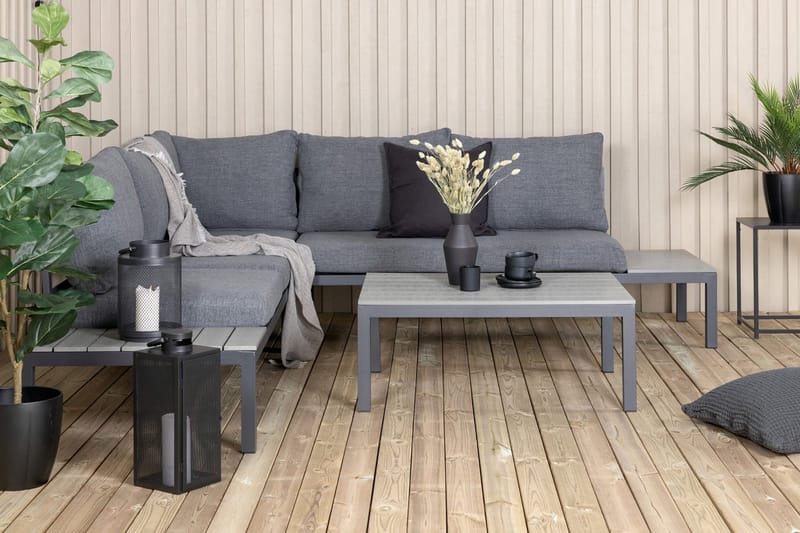 Odense Loungegruppe med Puter - Svart - Hagemøbler & utemiljø - Loungemøbler - Loungegrupper