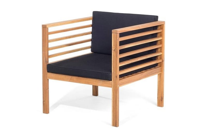 Pacific Loungegruppe 130 cm - Tre / Natur - Hagemøbler & utemiljø - Loungemøbler - Loungegrupper