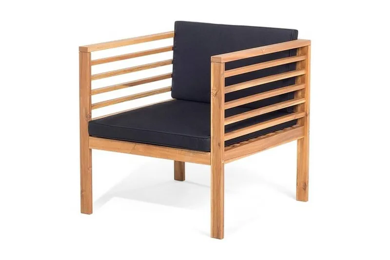 Pacific Loungegruppe 130 cm - Tre / Natur - Hagemøbler & utemiljø - Loungemøbler - Loungegrupper