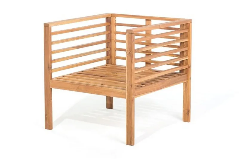 Pacific Loungegruppe 130 cm - Tre / Natur - Hagemøbler & utemiljø - Loungemøbler - Loungegrupper