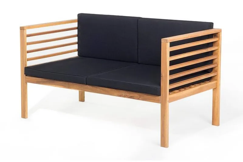 Pacific Loungegruppe 130 cm - Tre / Natur - Hagemøbler & utemiljø - Loungemøbler - Loungegrupper