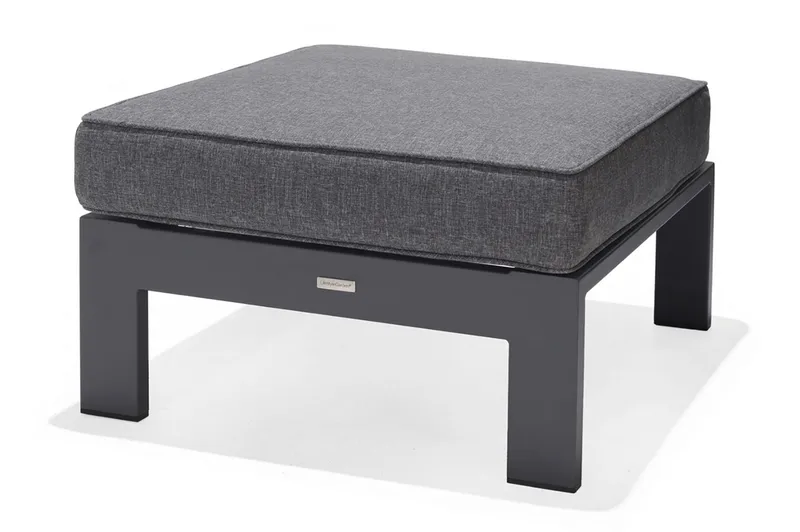 Palau Lenestol med Fotskammel - Grå - Hagemøbler & utemiljø - Loungemøbler - Loungestol utendørs