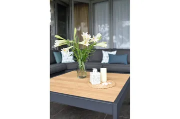 Palau Loungegruppe 5-seter - Tre/Grå - Hagemøbler & utemiljø - Loungemøbler - Loungegrupper