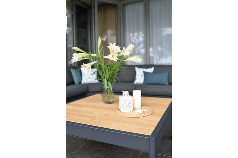 Palau Loungegruppe 5-seter - Tre/Grå - Hagemøbler & utemiljø - Loungemøbler - Loungegrupper