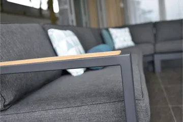 Palau Loungegruppe 5-seter - Tre/Grå - Hagemøbler & utemiljø - Loungemøbler - Loungegrupper