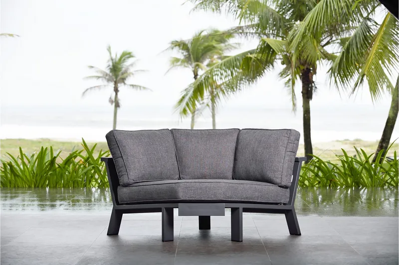 Palau Loungegruppe 5-seter - Tre/Grå - Hagemøbler & utemiljø - Loungemøbler - Loungegrupper