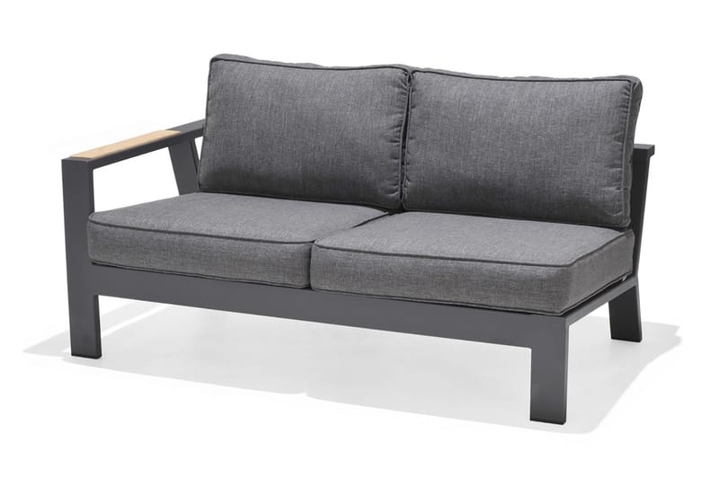 Palau Loungegruppe 6-seter - Tre/Grå - Hagemøbler & utemiljø - Loungemøbler - Loungegrupper