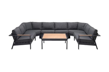 Palau Loungegruppe 8-seter - Tre/Grå - Hagemøbler & utemiljø - Loungemøbler - Loungegrupper