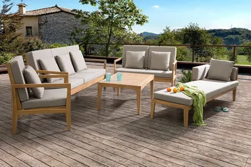 Pataja Loungegruppe 197 cm - Grå - Hagemøbler & utemiljø - Loungemøbler - Loungegrupper