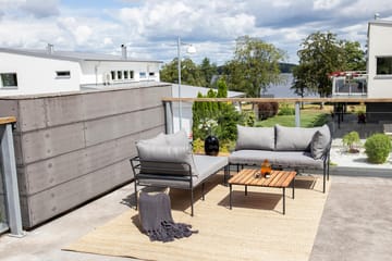 Penh Hjørnesofa - Svart/Natur - Hagemøbler & utemiljø - Loungemøbler - Loungegrupper