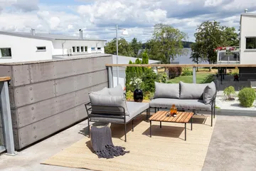 Penh Hjørnesofa - Svart/Natur - Hagemøbler & utemiljø - Loungemøbler - Loungegrupper