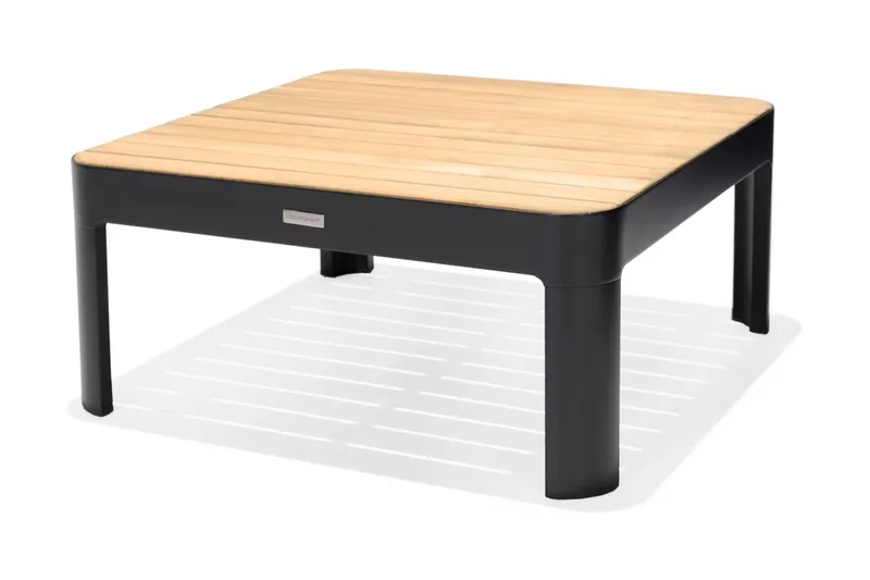 Portals Loungegruppe 4-seter - Svart / Teak - Hagemøbler & utemiljø - Loungemøbler - Loungegrupper