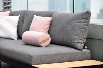 Portals Loungegruppe 4-seter - Svart / Teak - Hagemøbler & utemiljø - Loungemøbler - Loungegrupper