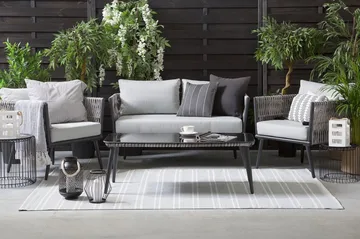 Preveza Loungegruppe 120 cm - Grå - Hagemøbler & utemiljø - Loungemøbler - Loungegrupper