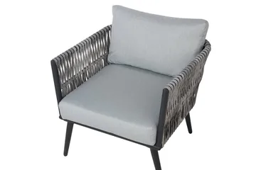 Preveza Loungegruppe 120 cm - Grå - Hagemøbler & utemiljø - Loungemøbler - Loungegrupper