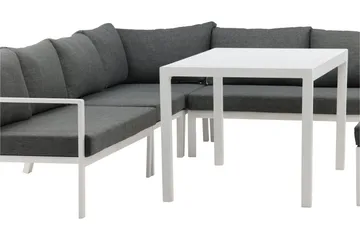 Ramos Hjørnesofa - Hvit/Grå - Hagemøbler & utemiljø - Loungemøbler - Loungegrupper