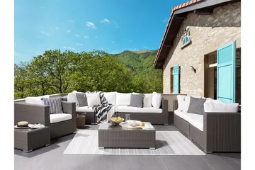 Reecer Loungegruppe - Grå - Hagemøbler & utemiljø - Loungemøbler - Loungegrupper