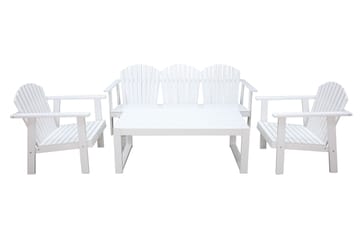 Rolston Loungesett - Hvit - Hagemøbler & utemiljø - Loungemøbler - Loungegrupper